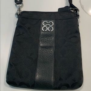 Coach cross body black purse